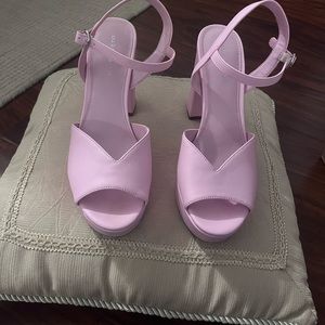 Marc Fisher Pink Platform Sandal